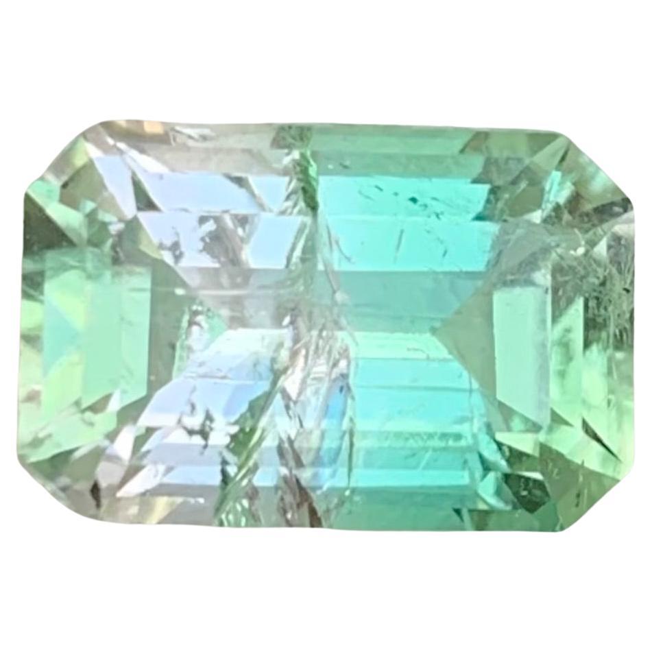 3.30 Carat Natural Loose Bi Colour Tourmaline Emerald Shape Gemstone