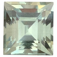 3.30 Carat Natural Loose Green Amethyst / Prasiolite Princess Cut Gemstone
