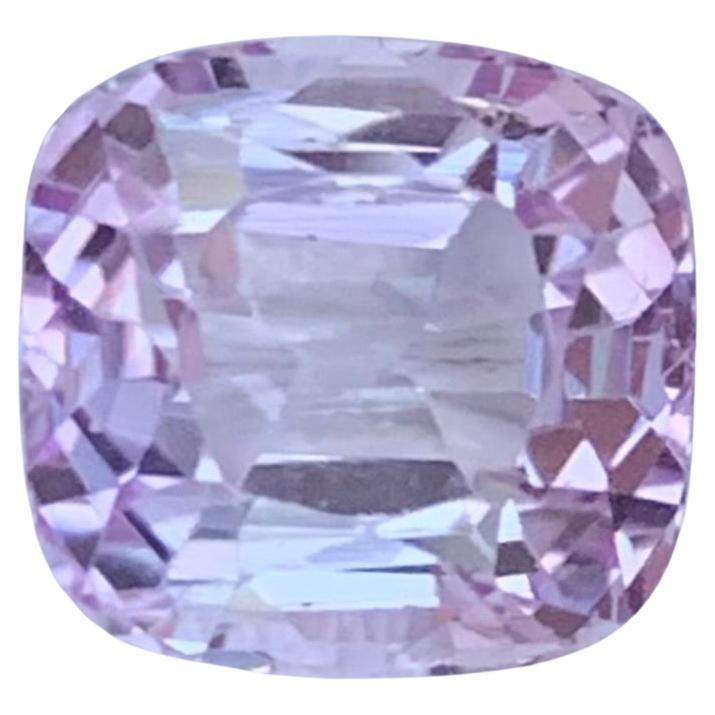 3.30 Carat Natural Loose Kunzite Cushion Shape Gemstone