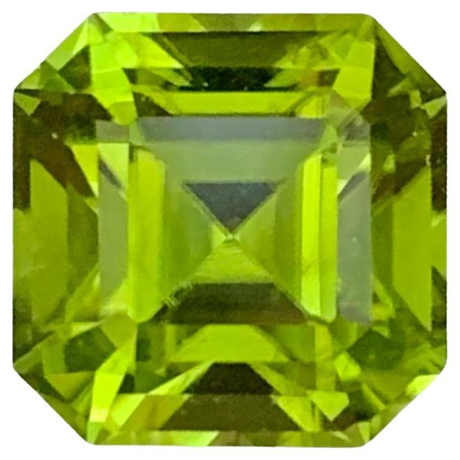 3.30 Carat Natural Loose Peridot Octagon Shape Gemstone For Jewellery