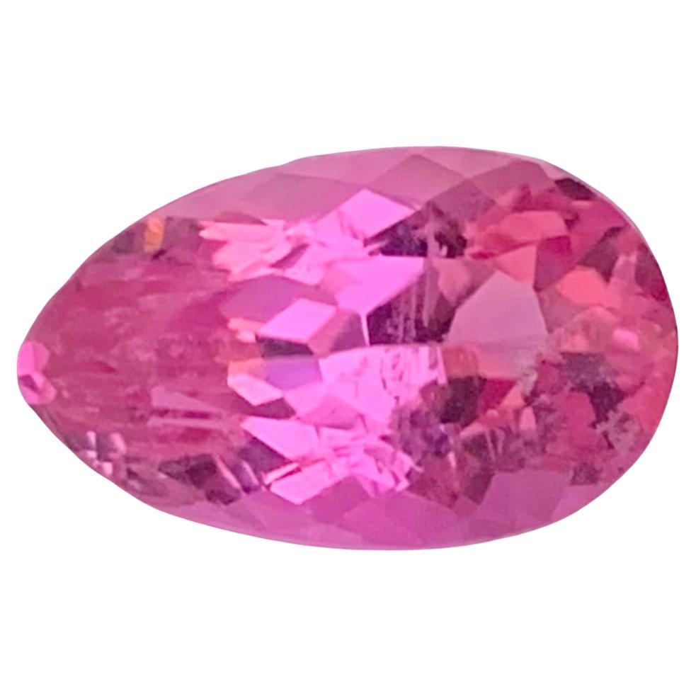 3.30 Carat Natural Loose Pink Tourmaline Pear Shape Gemstone