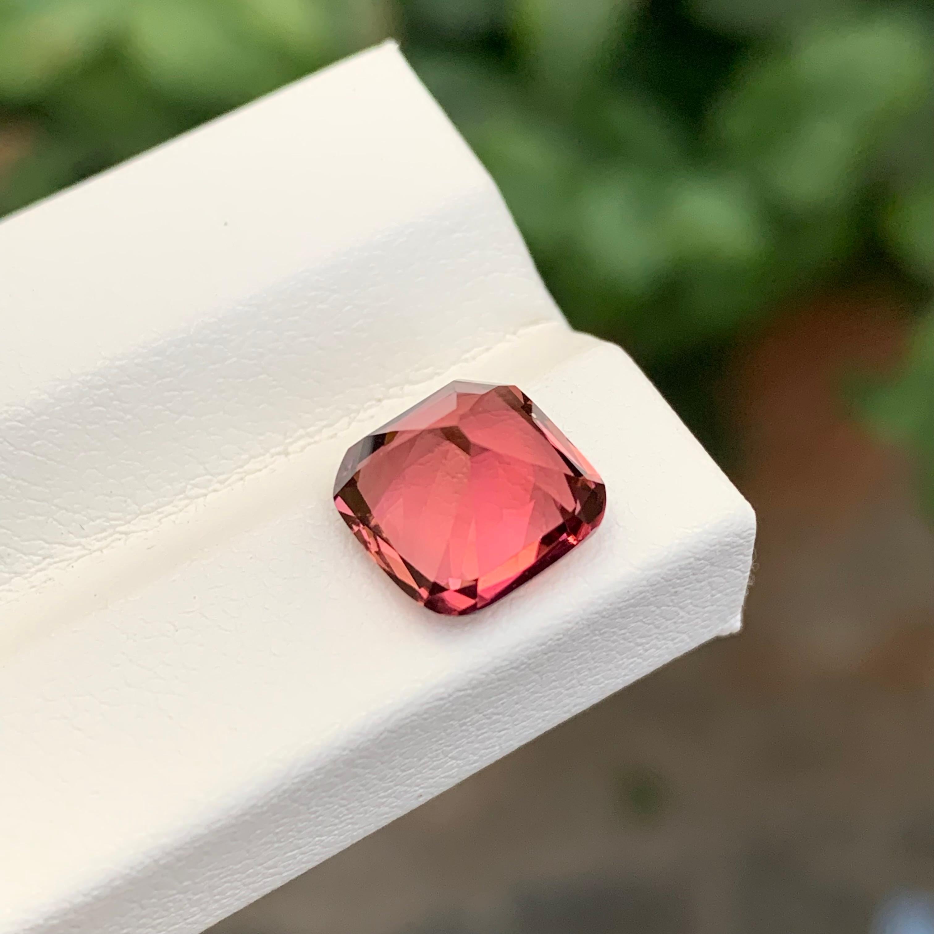 3.30 Carat Natural Loose Pink Tourmaline With Orange Shade Gemstone For Sale 2
