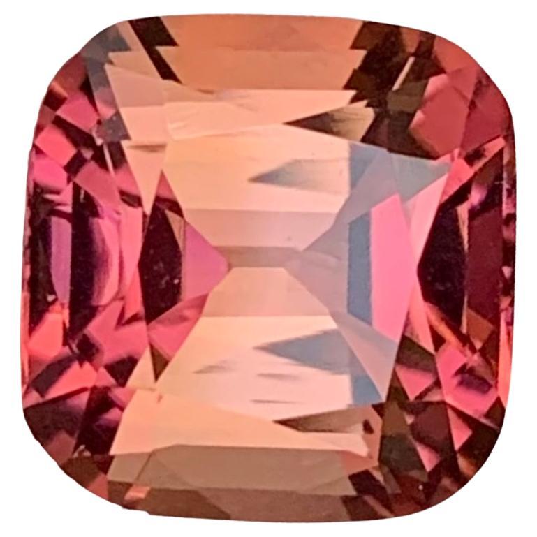 3.30 Carat Natural Loose Pink Tourmaline With Orange Shade Gemstone For Sale