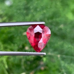 3.30 Carat Natural Loose Rubelite Tourmaline Pear Cut Afghan Gemstone