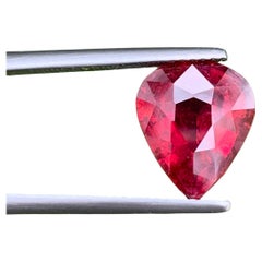 3.30 Carat Natural Loose Rubelite Tourmaline Pear Cut Afghan Gemstone