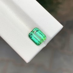 3,30 Karat Natürlicher loser Frühlingsgrüner Turmalin Kissenform Edelstein