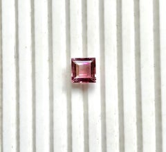 3.30 Carat Pink Tourmaline Square Faceted Cut stone Top Quality Natural gemstone