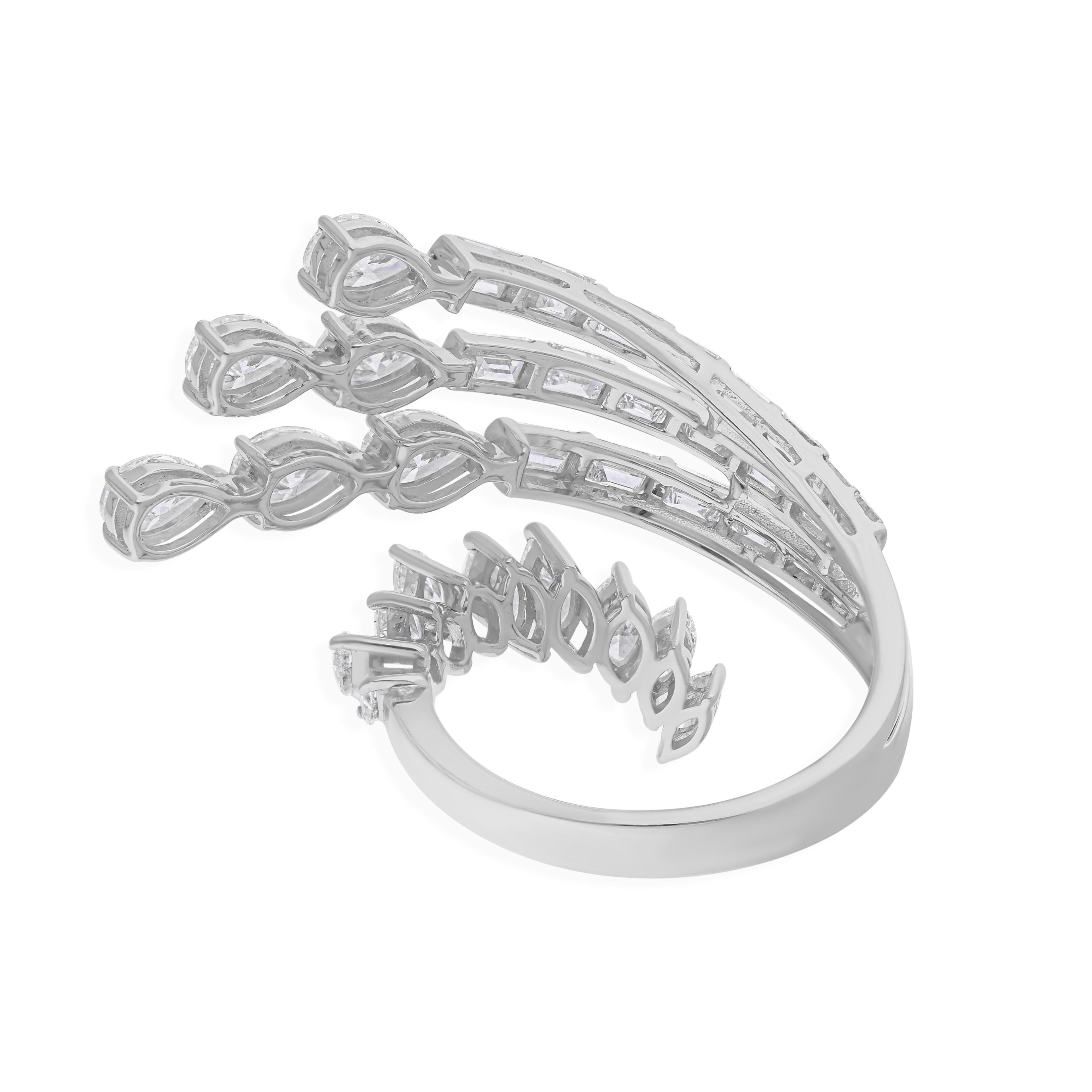 Cast from 14-karat gold, these exquisite ring is handset with 3.30 carats of sparkling diamonds.

FOLLOW SPECTRUM JEWELS storefront to view the latest collection & exclusive pieces. Spectrum Jewels is proudly rated as a Top Seller on 1stdibs with 5