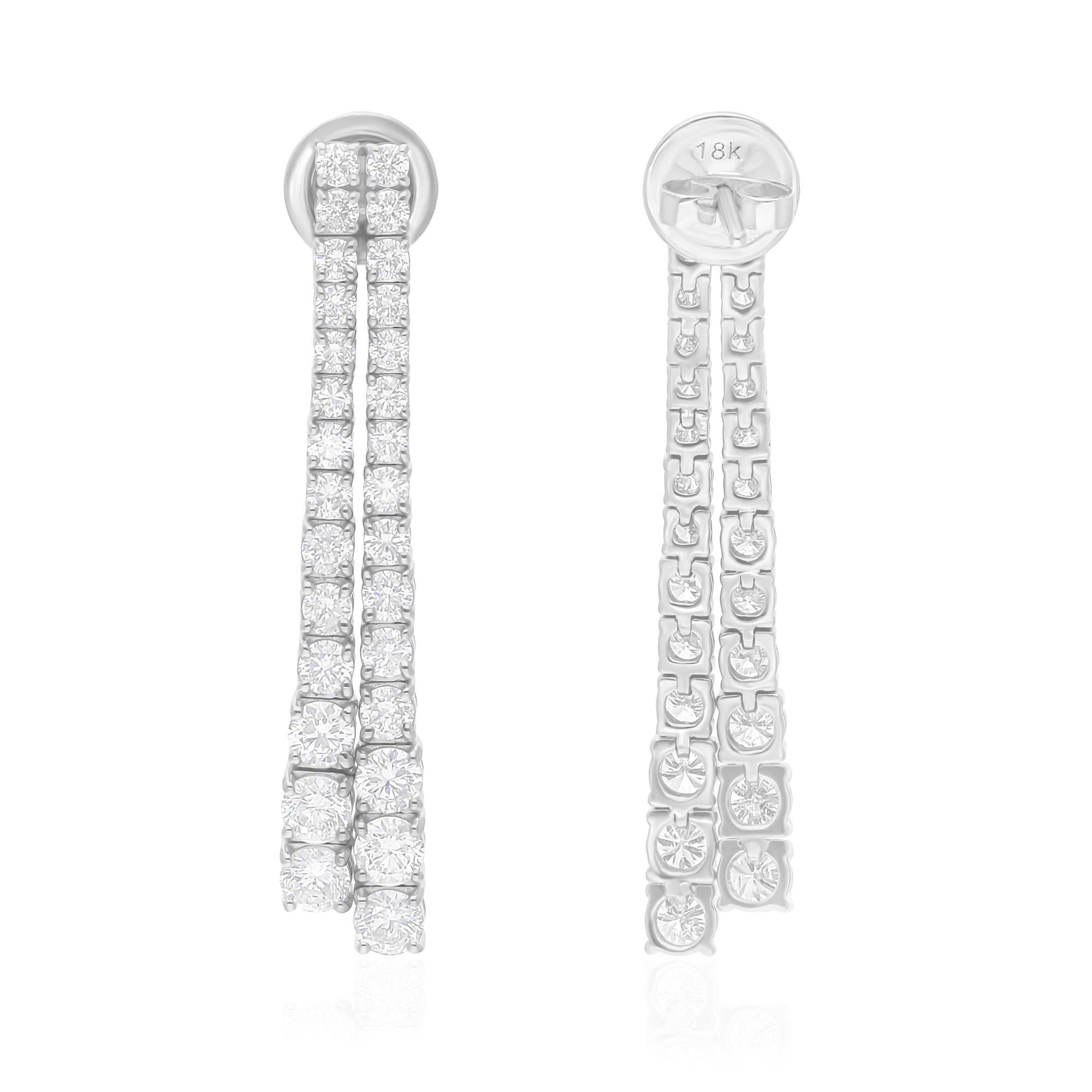 Cast from 14-karat gold, these exquisite earrings are handset with 3.30 carats of sparkling diamonds.

FOLLOW SPECTRUM JEWELS storefront to view the latest collection & exclusive pieces. Spectrum Jewels is proudly rated as a Top Seller on 1stdibs