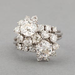 3.30 Carats Diamonds French Vintage Ring