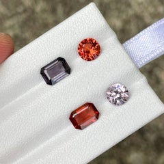 3.30 carats Loose Spine Stone Earrings Set Natural Burmese Gemstone