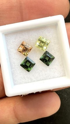 3.30 Carats Tourmaline Mix Matched Pair, Mint Green and Pink Tourmaline Cut