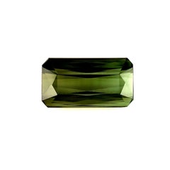 3.30ct Natural Green Tourmaline Fancy Scissor Emerald Octagon Cut VVS