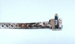 3.30ct. Bracelet « tennis » classique en diamants ronds naturels, en or blanc 14 carats*