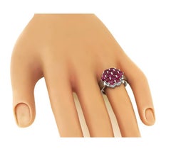 3.30ct Ruby 0.12ct Diamond Ring