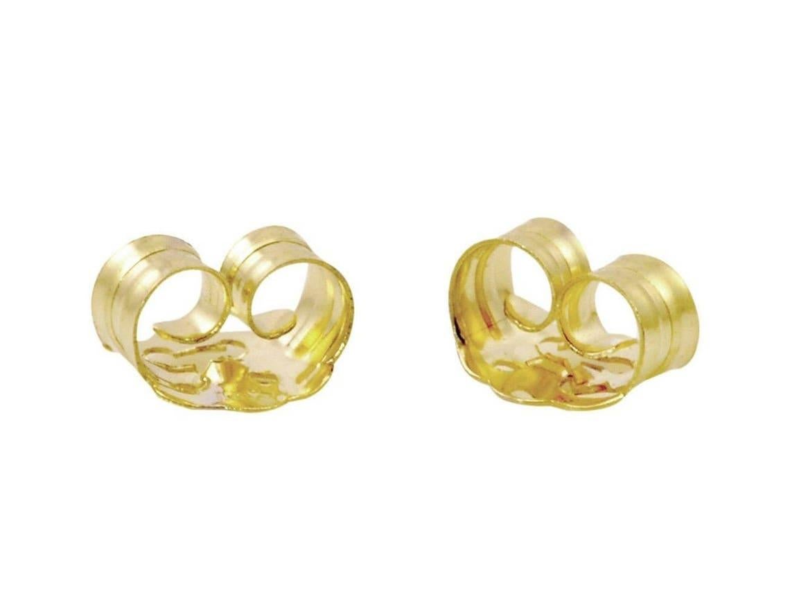 Donna Orecchini con zaffiro cabochon e disco di diamanti 3,30tcw 18K Orecchini con zaffiro Cab Sapphire Studs in vendita