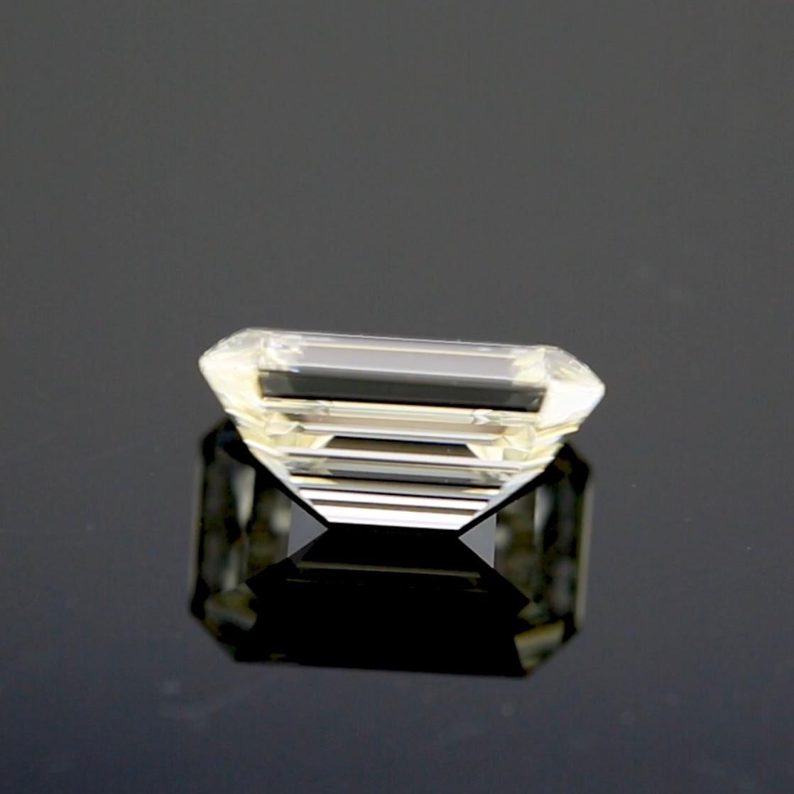 3.31 Carat Elongated Emerald Cut Diamond – O-P Color, VS1 Clarity For Sale 5