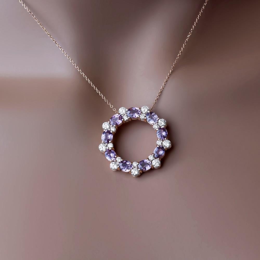 Indulge in the world of luxury with this Pink Sapphire and Diamond necklace – a symbol of love, passion, and enduring beauty. Elevate your style and make a statement that transcends time with this stunning piece that will turn heads and capture