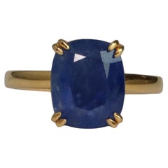 3.315Ct Burma No Heat Blue Sapphire Ring/pendant in 18K gold