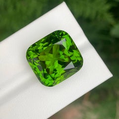 33.17 Carat Natural Loose Peridot Stone Custom Precision Cut Pakistani Gemstone