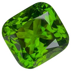 33.17 Carat Natural Loose Peridot Stone Custom Precision Cut Pakistani Gemstone