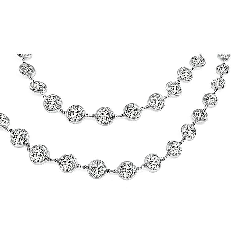 33,18 Karat Diamant-Halskette von by The Yard (Alteuropäischer Schliff)