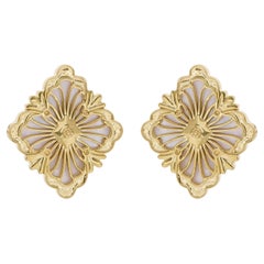 3.31Ct Mutter der Perle Edelstein Ohrstecker 14K Gelbgold Feiner Schmuck