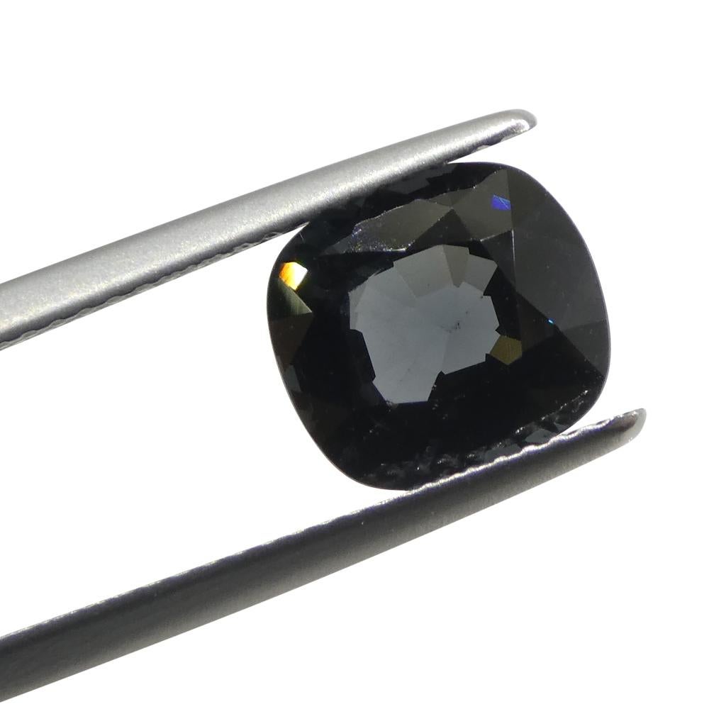 3,31ct Spinello blu rettangolare a cuscino dalla Birmania in vendita 9