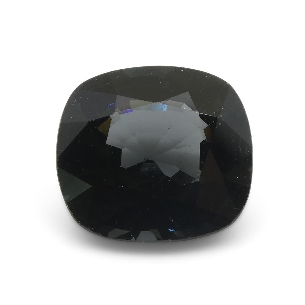 da uomo o donna 3,31ct Spinello blu rettangolare a cuscino dalla Birmania in vendita