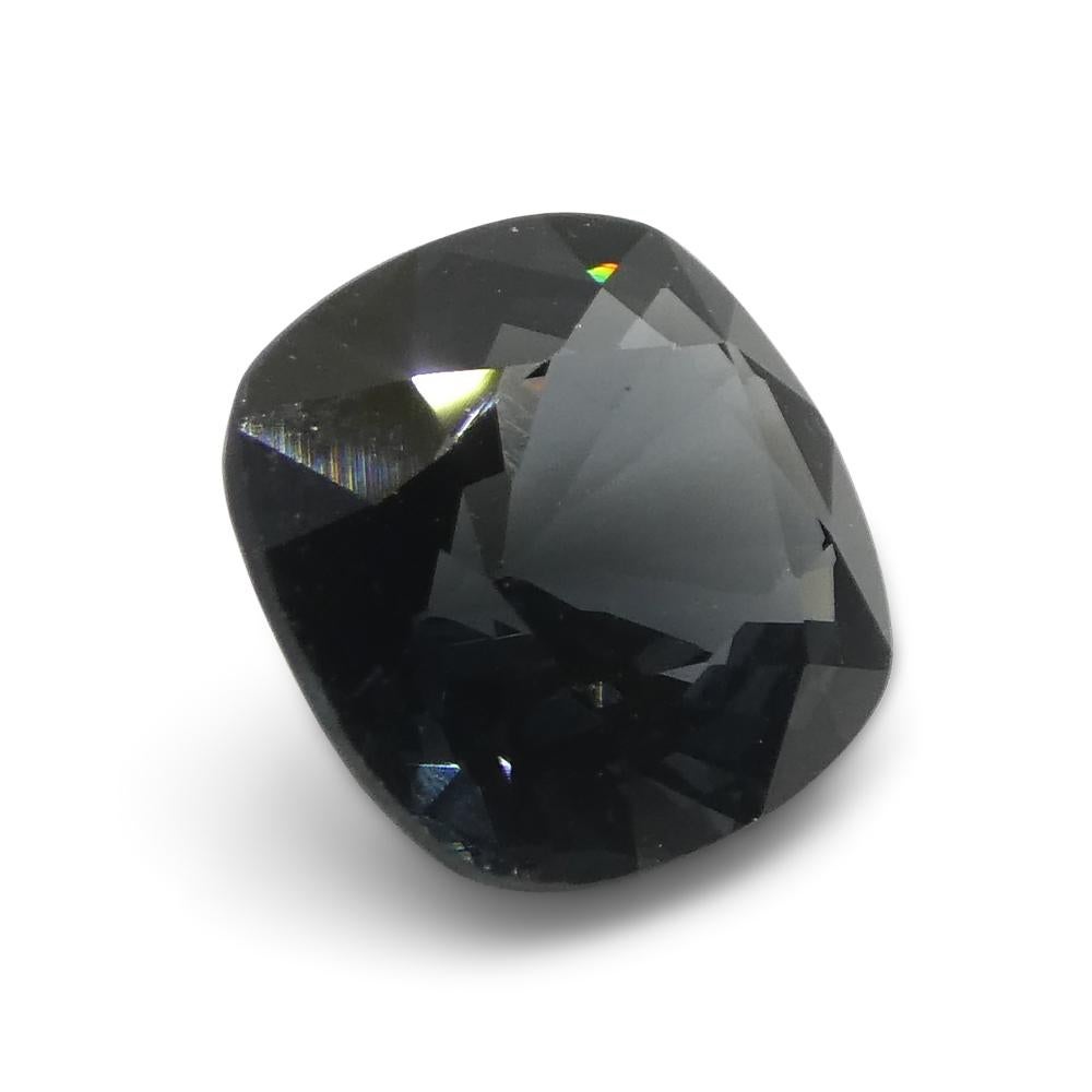 3,31ct Spinello blu rettangolare a cuscino dalla Birmania in vendita 2