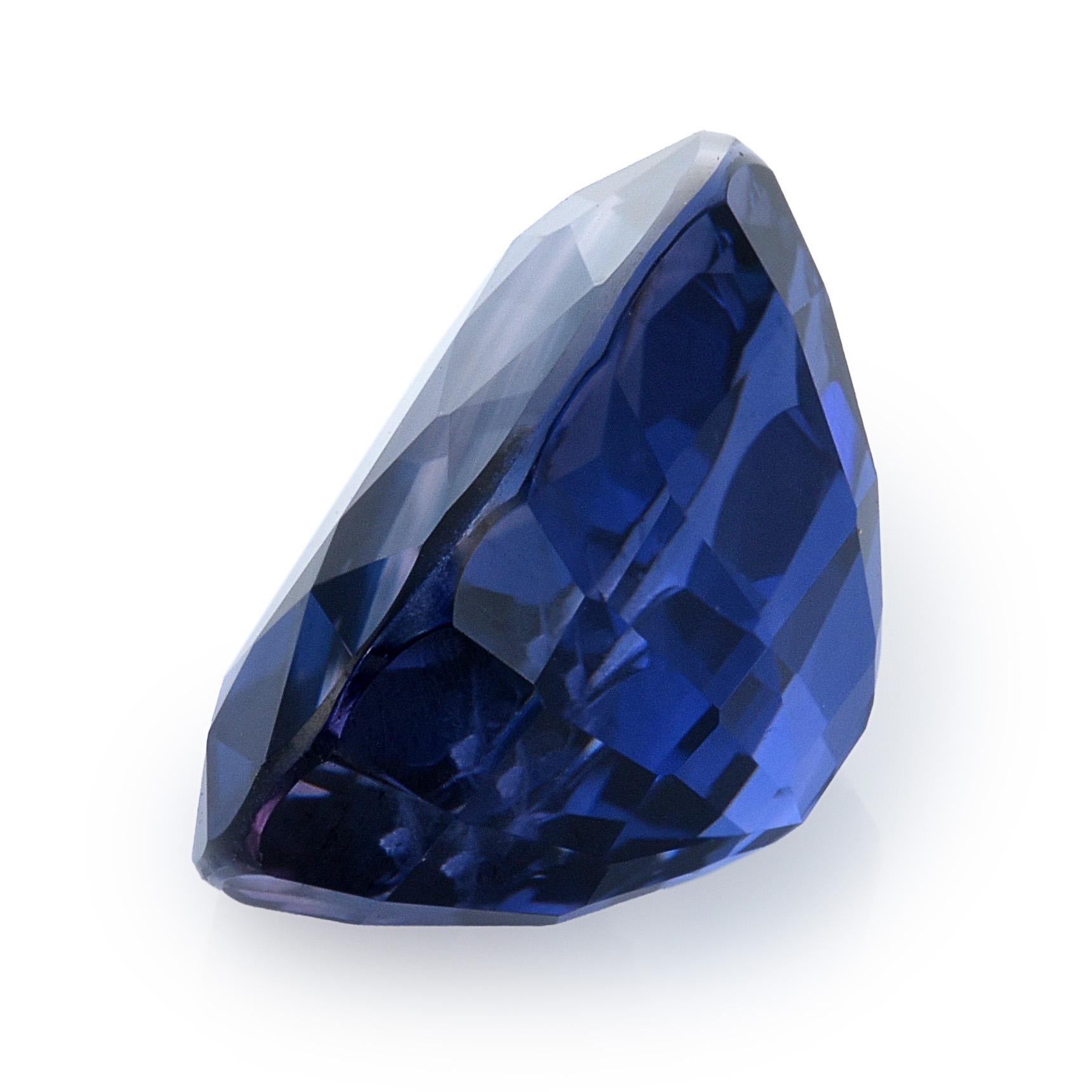Mixed Cut Natural Blue Sapphire Gemstone 3.32 carats / JupiterGem For Sale