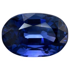 Saphir bleu 3,32 carats 