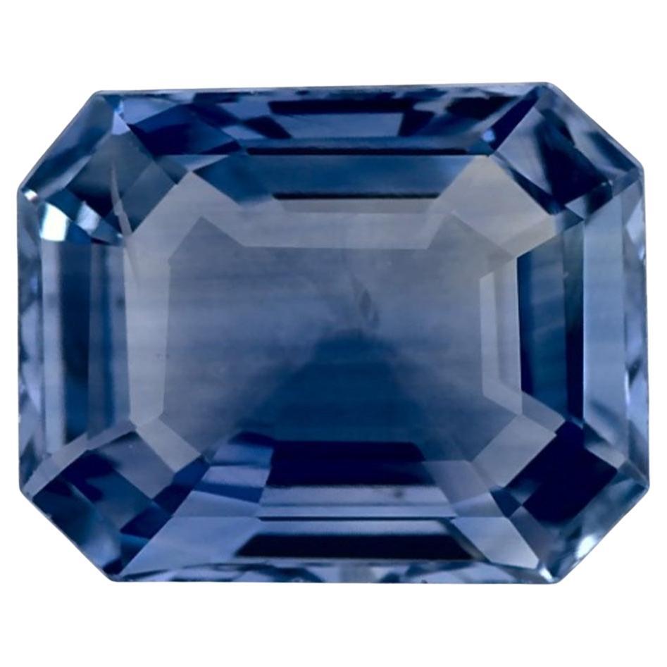 3.32 Ct Blue Sapphire Octagon Cut Loose Gemstone