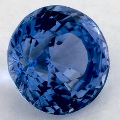 3.32 Ct Blue Sapphire Round Loose Gemstone