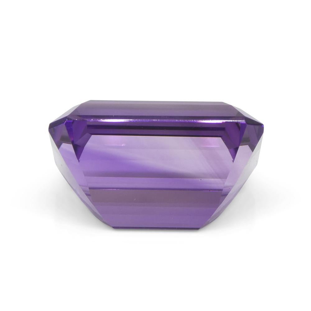 33.29ct Emerald Cut Purple Amethyst from Uruguay For Sale 5