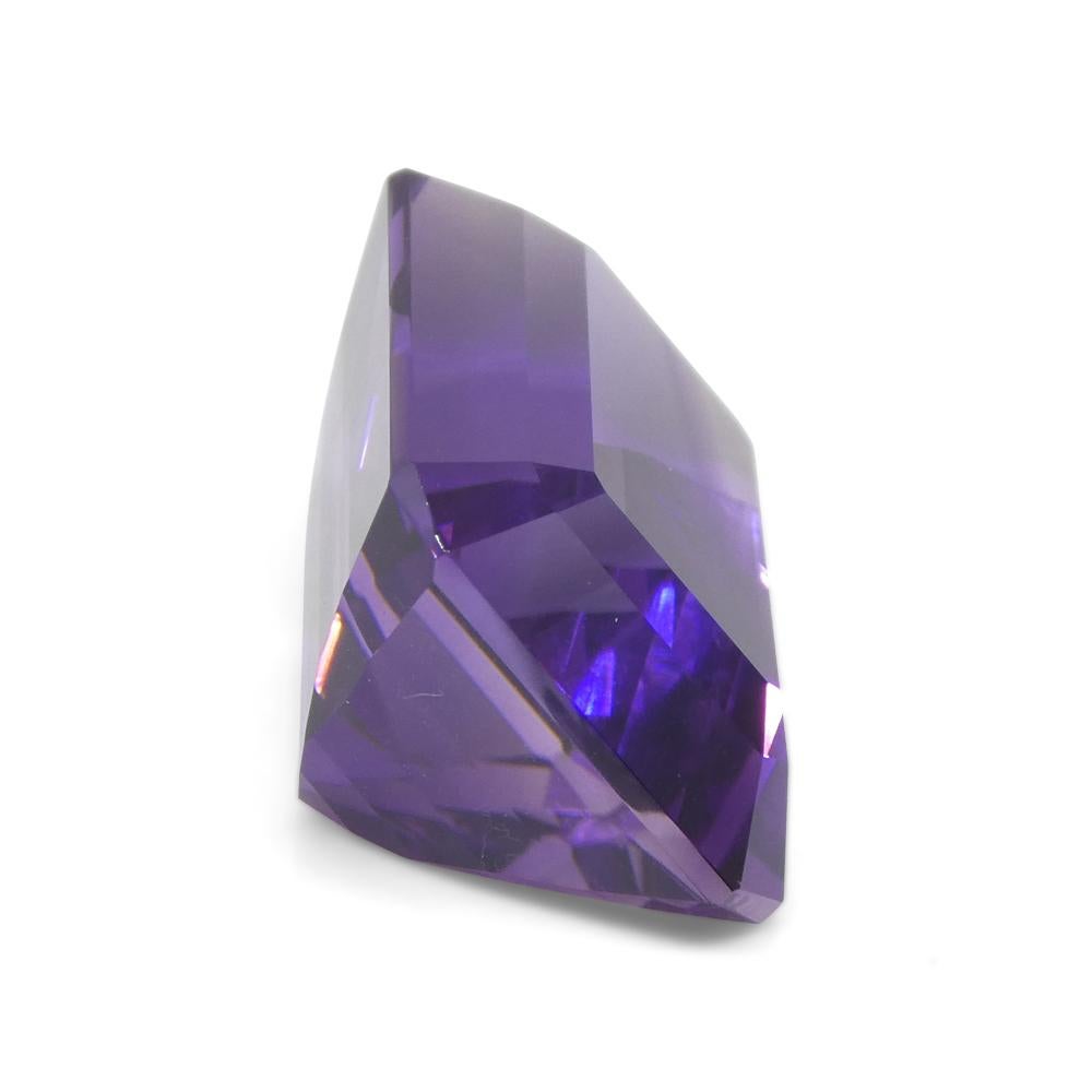 33.29ct Emerald Cut Purple Amethyst from Uruguay For Sale 6