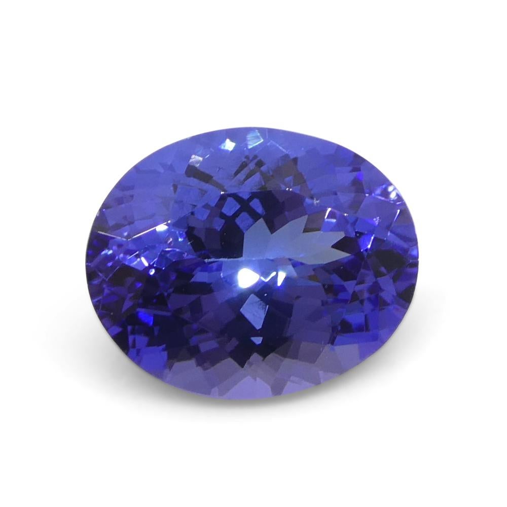 3.32ct Oval Violet Blue Tanzanite from Tanzania For Sale 1