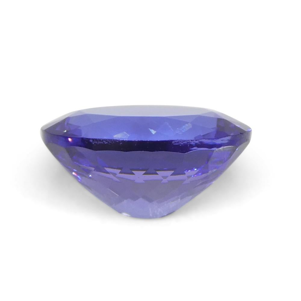 3.32ct Oval Violet Blue Tanzanite from Tanzania For Sale 3