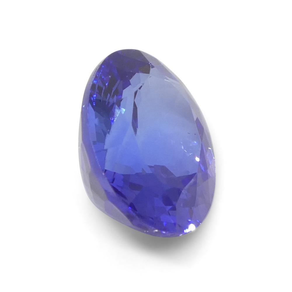 3.32ct Oval Violet Blue Tanzanite from Tanzania For Sale 4