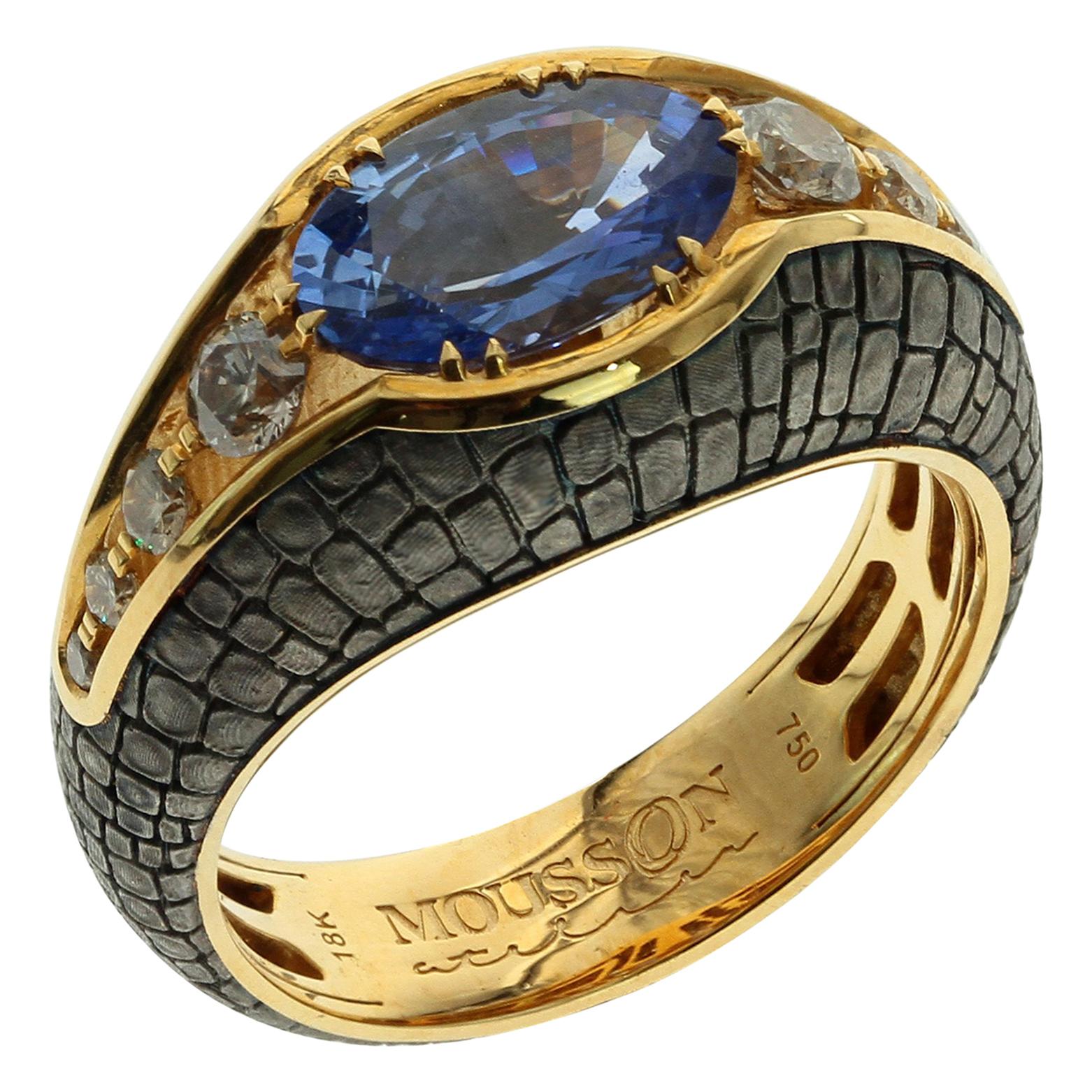 male sapphire ring