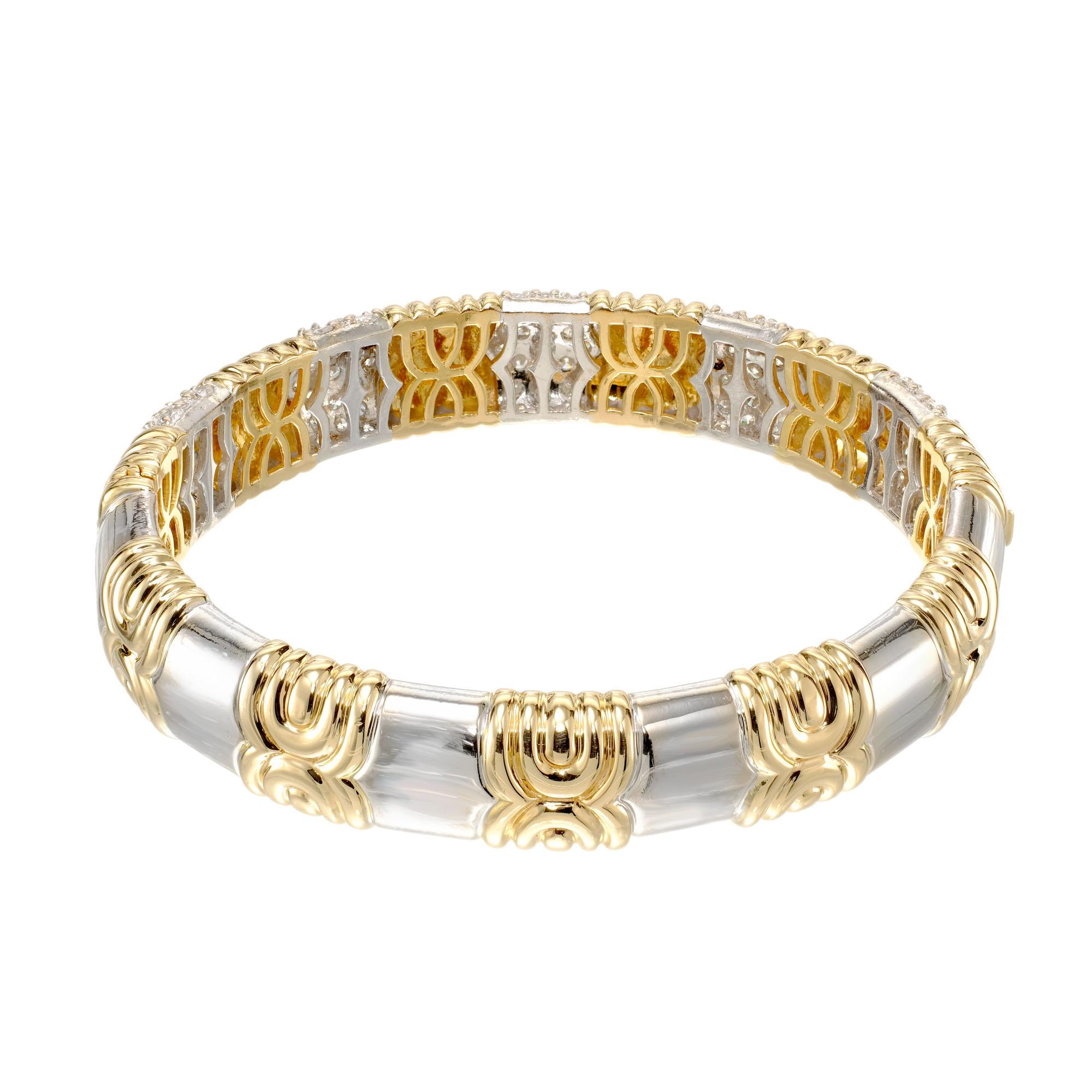 two tone gold bangles