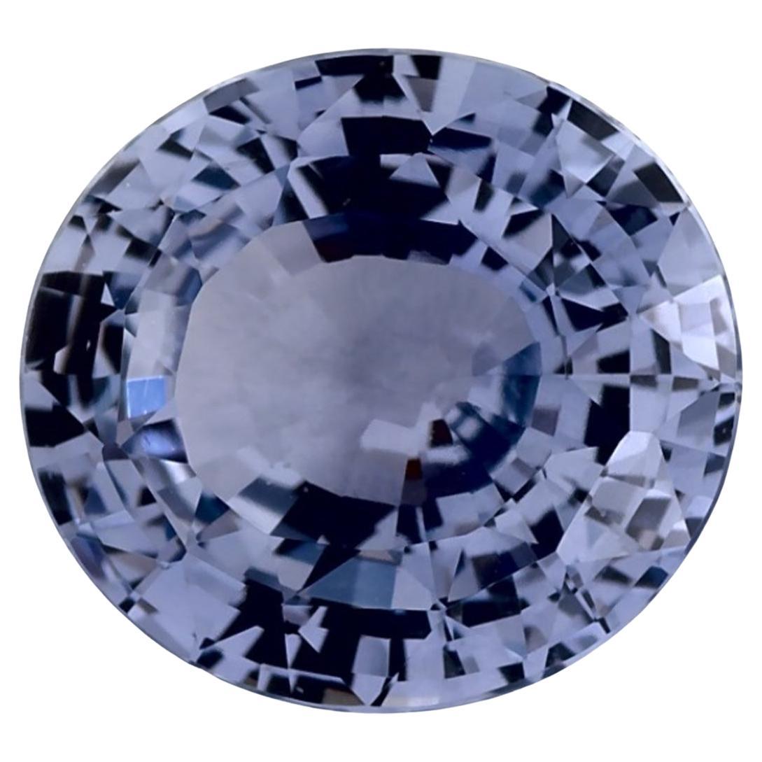 3.33 Karat Blauer Saphir Oval Loser Edelstein