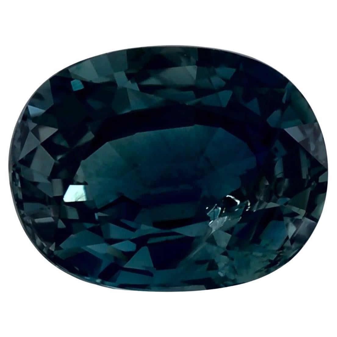 3.33 Ct Green Sapphire Oval Loose Gemstone (Saphir vert ovale en vrac)