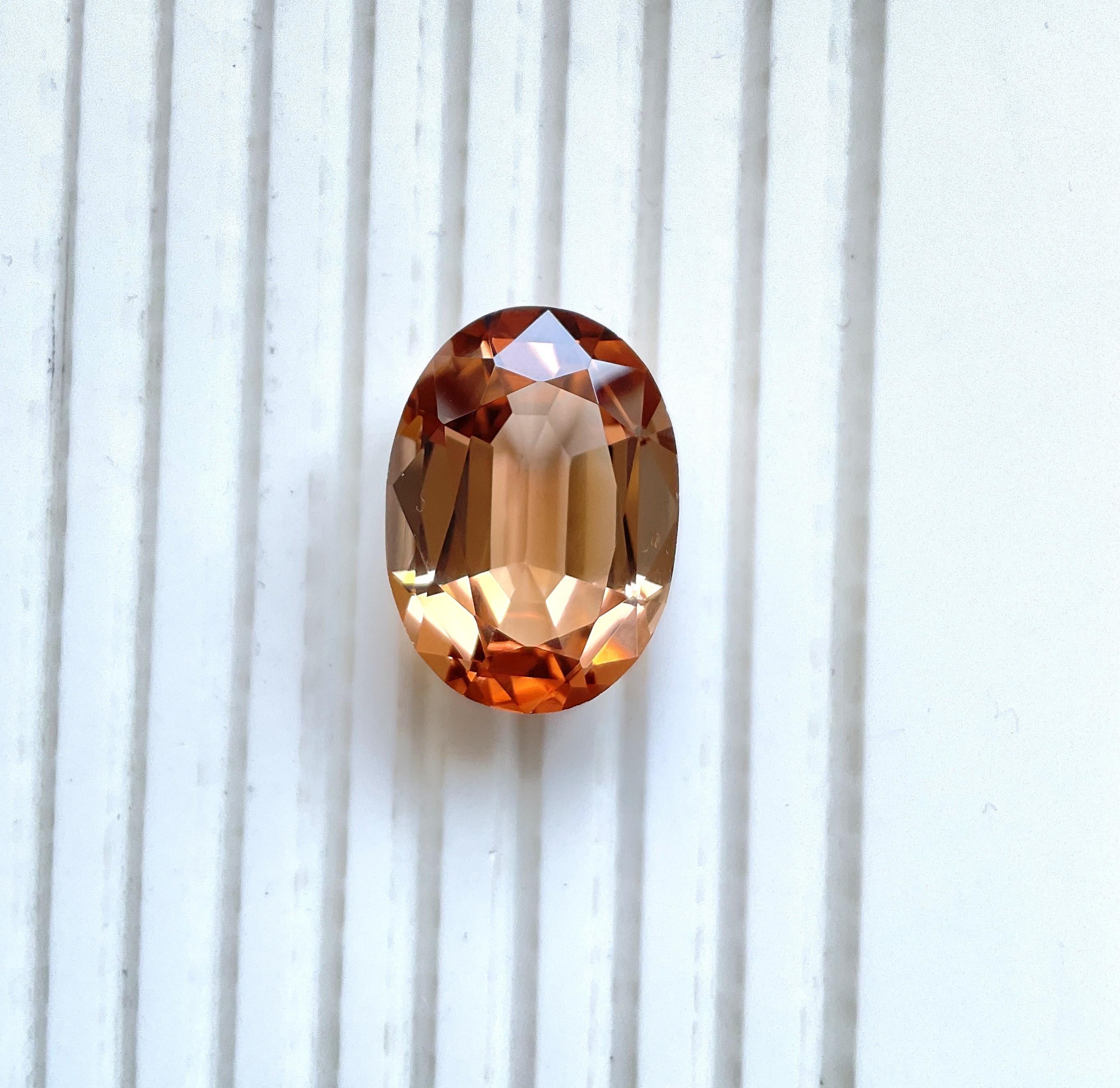 33.37 Carats Top Quality Tourmaline Oval Cut Stone Fine Jewelry Natural Gemstone en vente 3