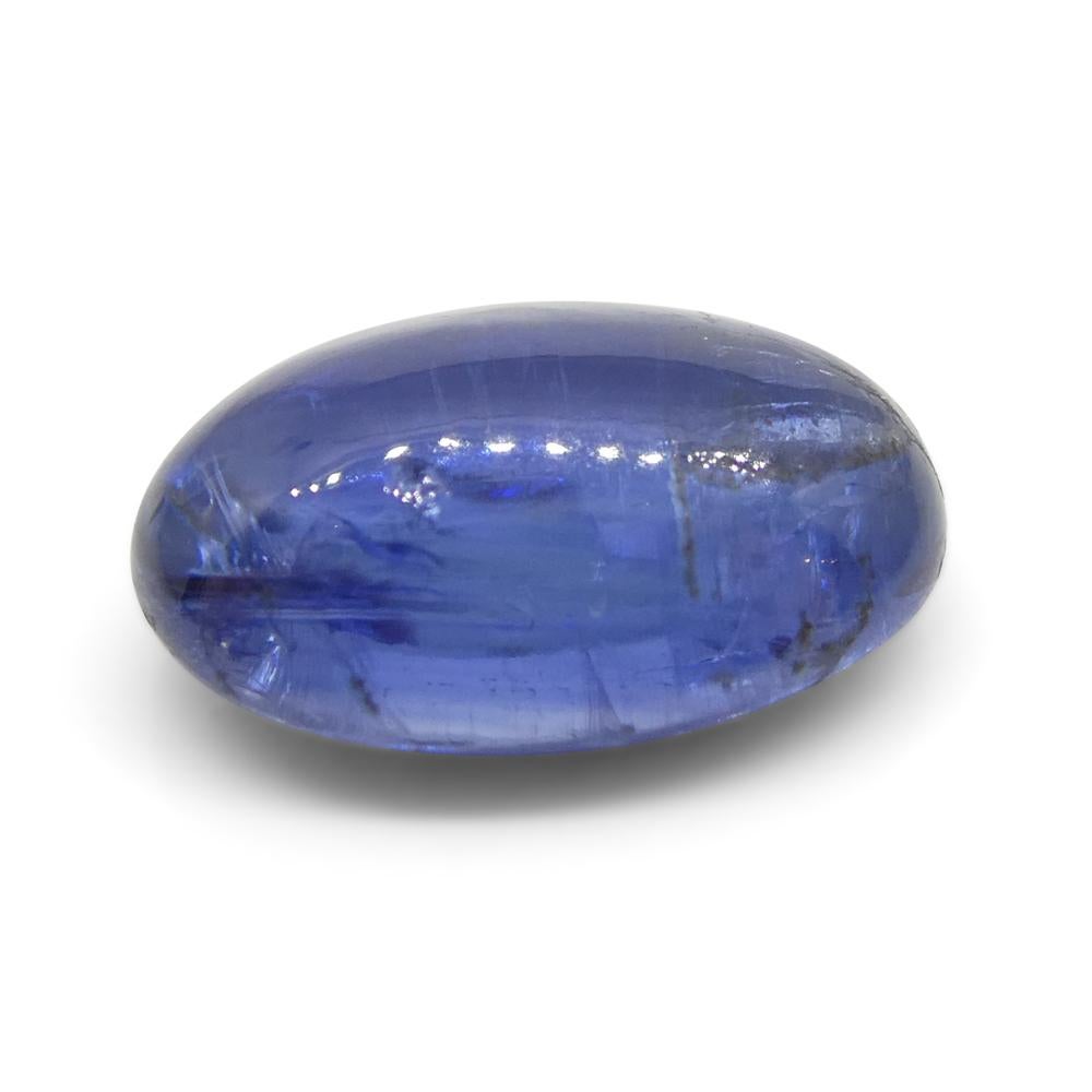 3.33ct Oval Cabochon Blue Kyanite from Brazil  For Sale 5
