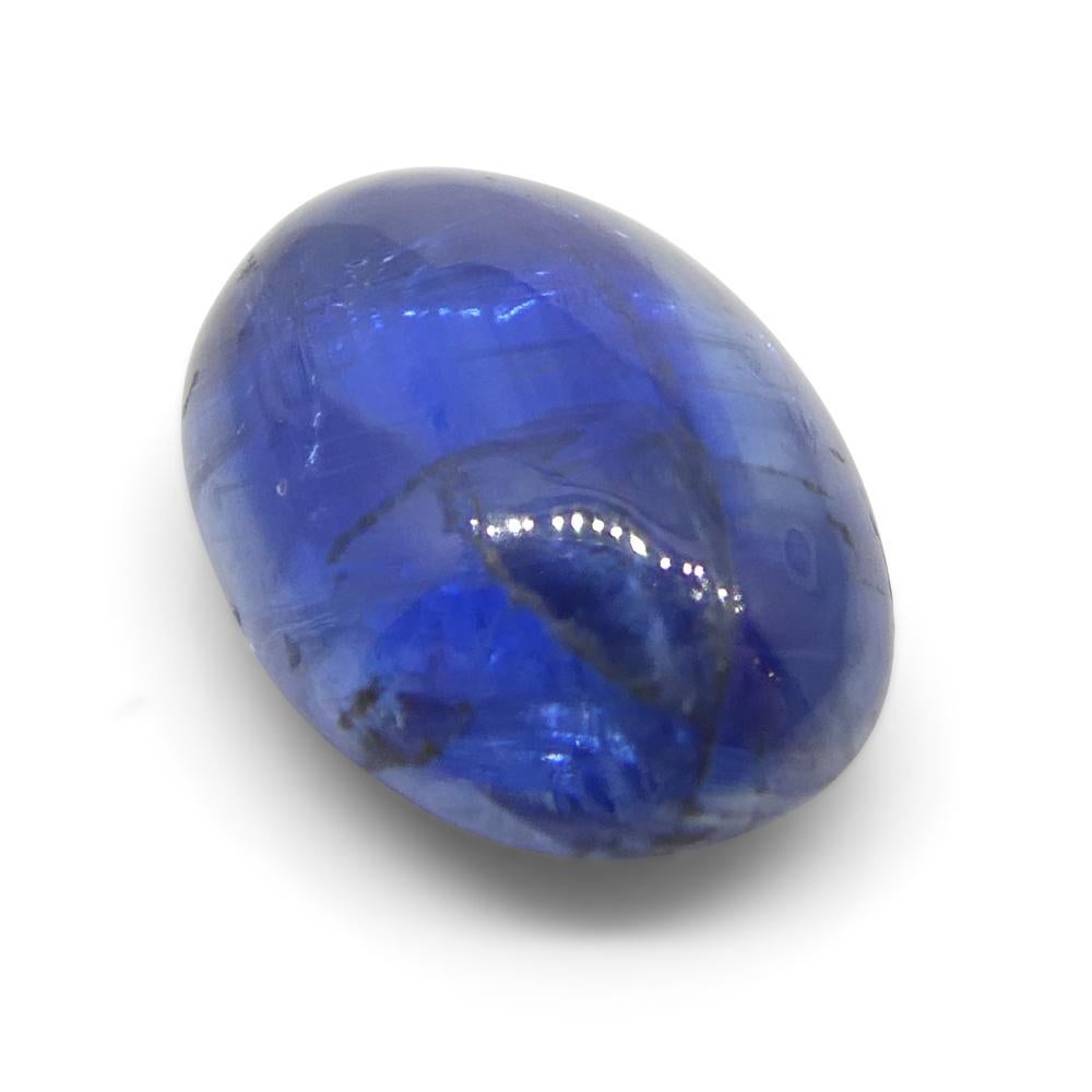 3.33ct Oval Cabochon Blue Kyanite from Brazil  For Sale 6