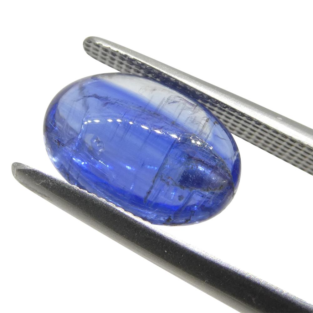 3.33ct Oval Cabochon Blue Kyanite from Brazil  For Sale 8