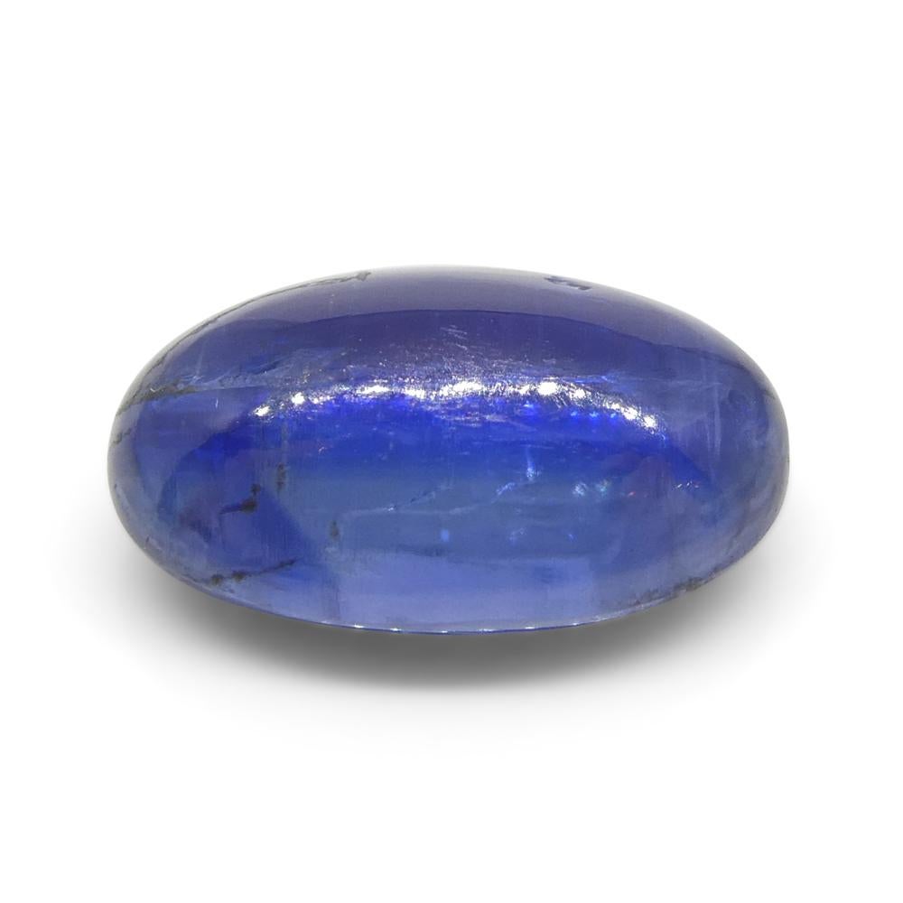 3.33ct Oval Cabochon Blue Kyanite from Brazil  For Sale 3