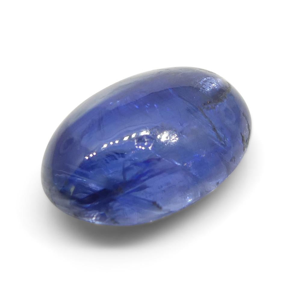 3.33ct Oval Cabochon Blue Kyanite from Brazil  For Sale 4