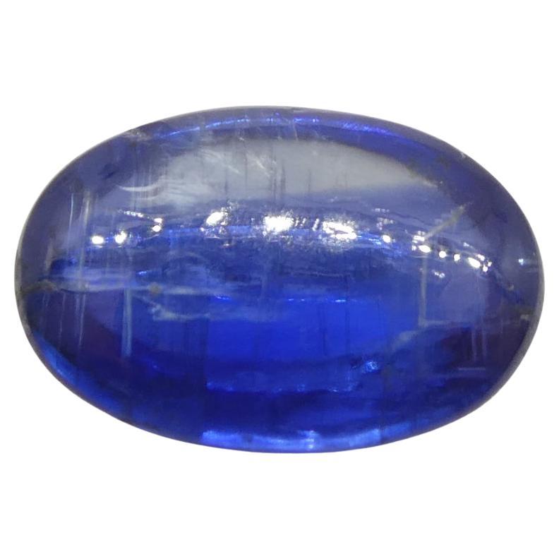 Kyanite bleue cabochon ovale de 3,33 carats du Brésil 